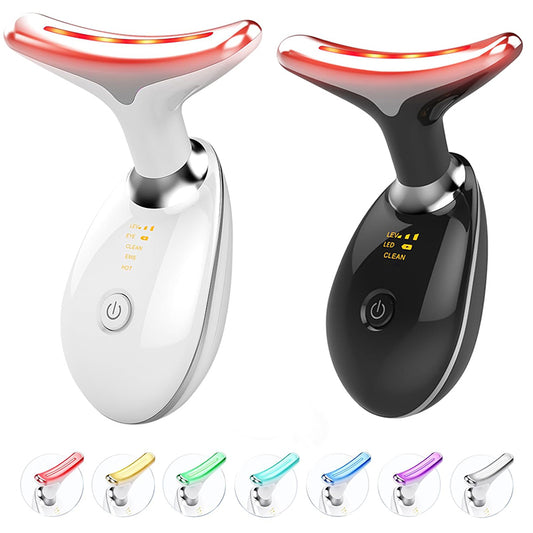 7-Color LED Neck & Face Massager | Glow & Relaxation Device